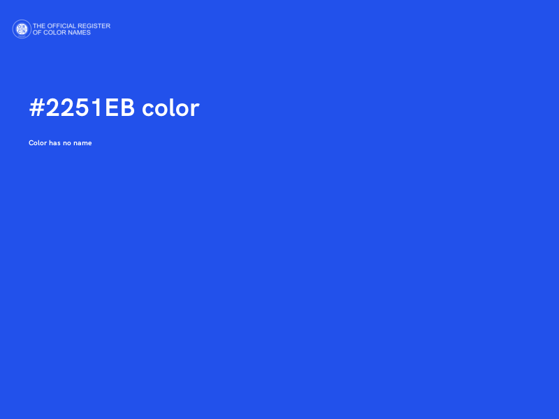 #2251EB color image