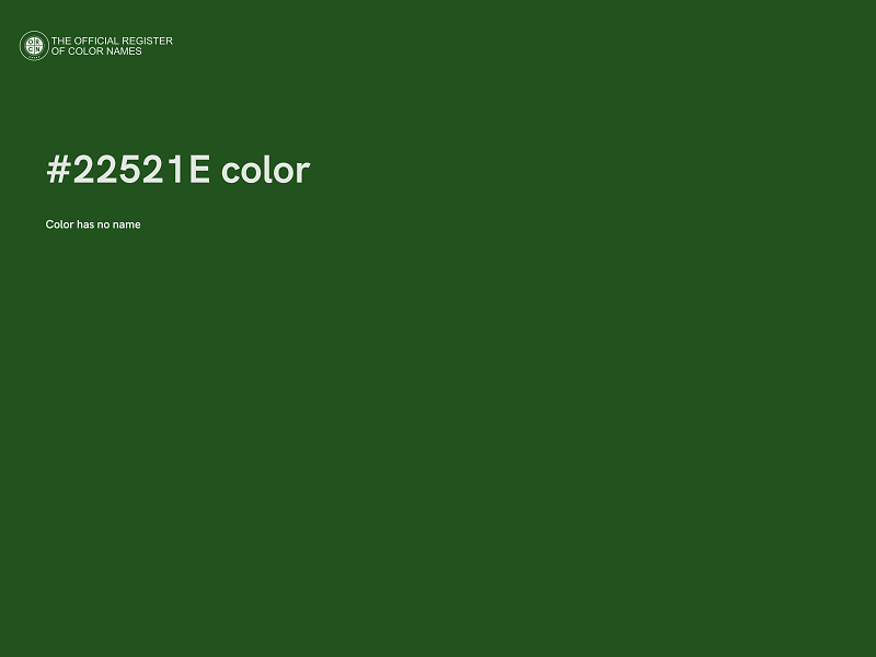 #22521E color image
