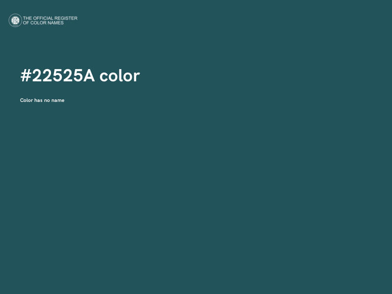 #22525A color image