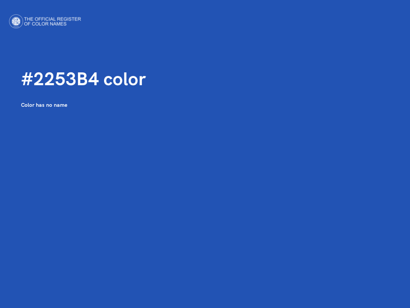 #2253B4 color image