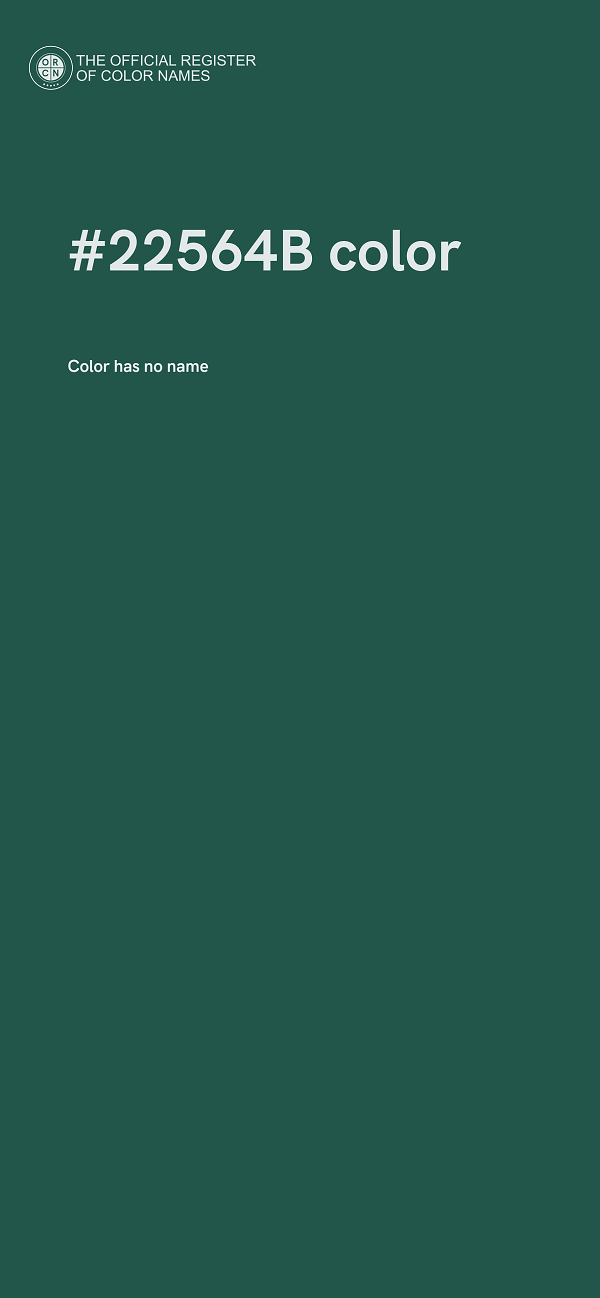 #22564B color image