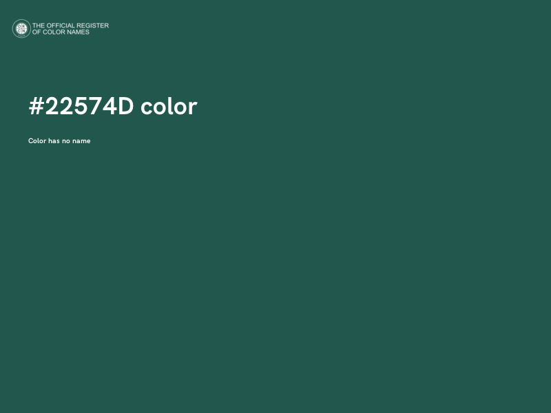 #22574D color image