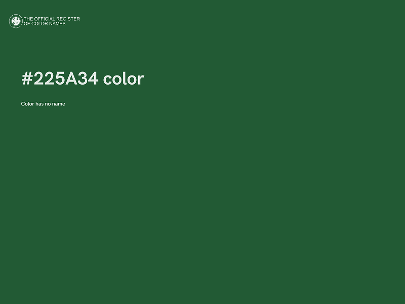 #225A34 color image