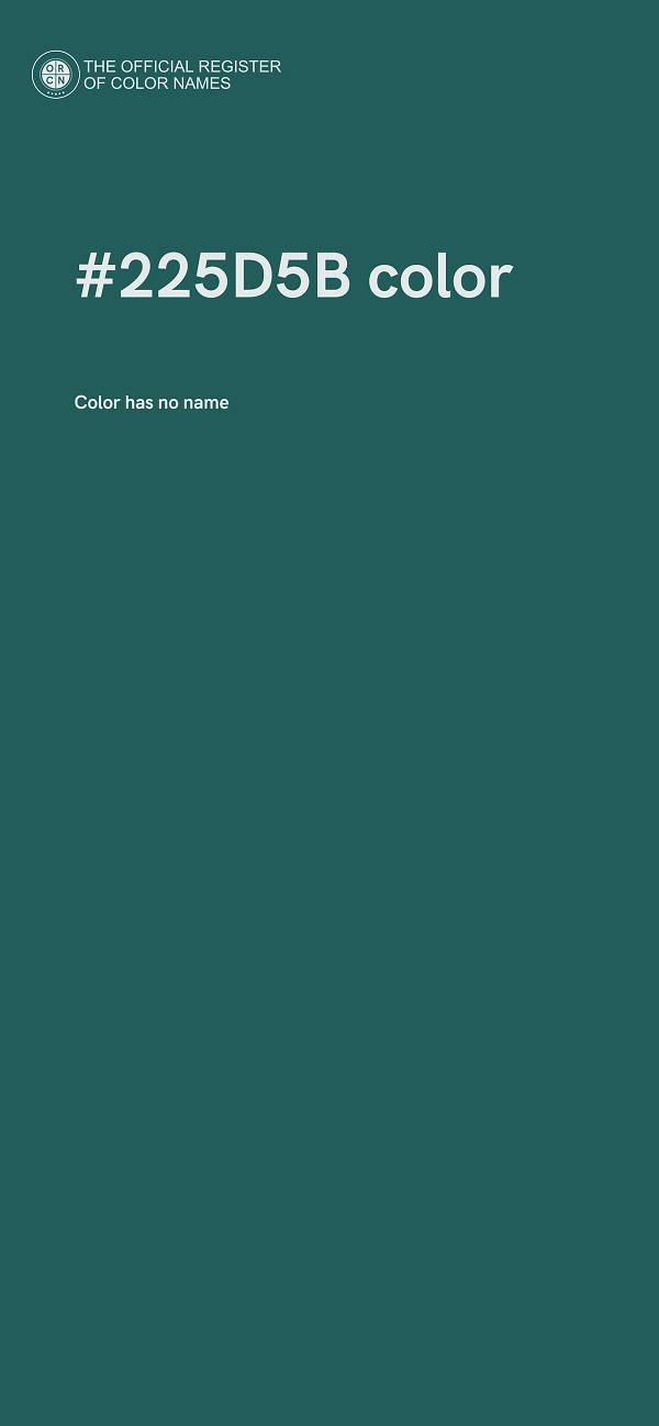 #225D5B color image