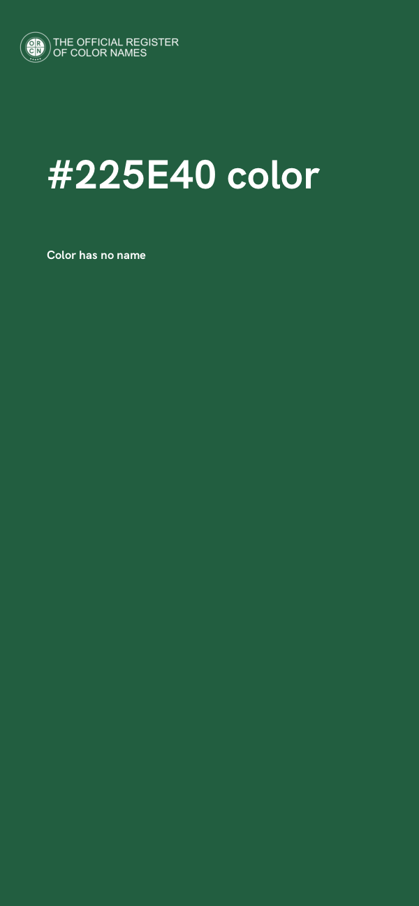 #225E40 color image
