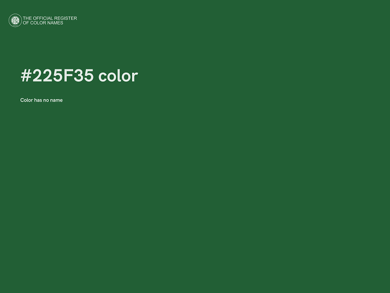 #225F35 color image