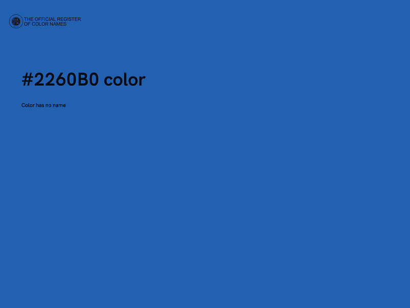 #2260B0 color image