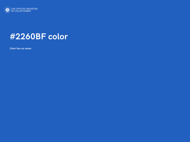 #2260BF color image