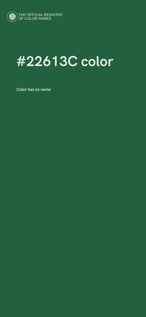 #22613C color image