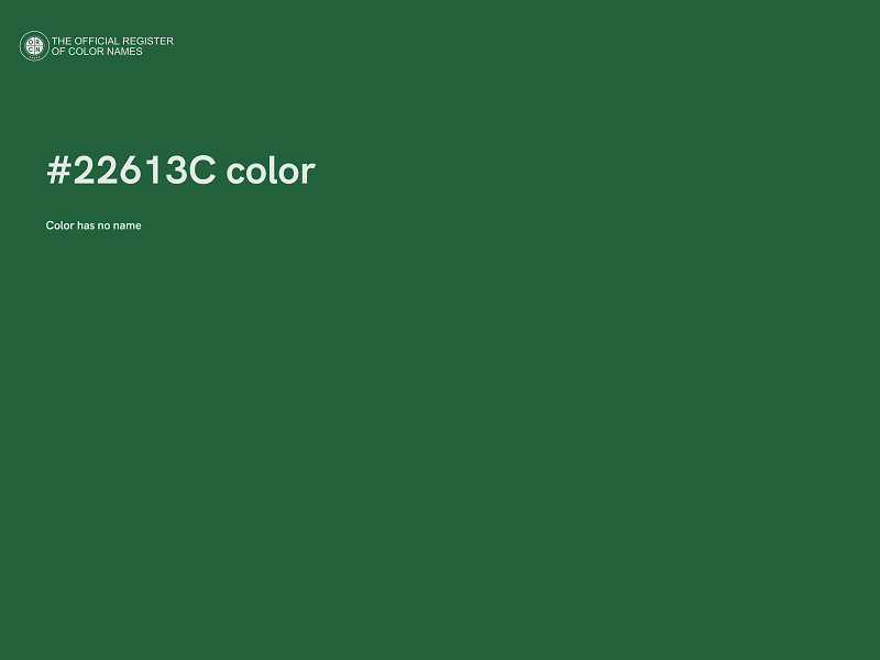 #22613C color image