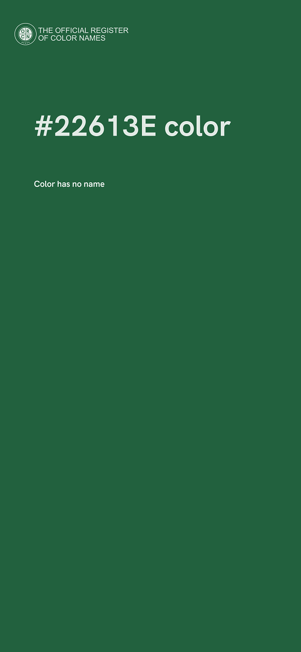 #22613E color image