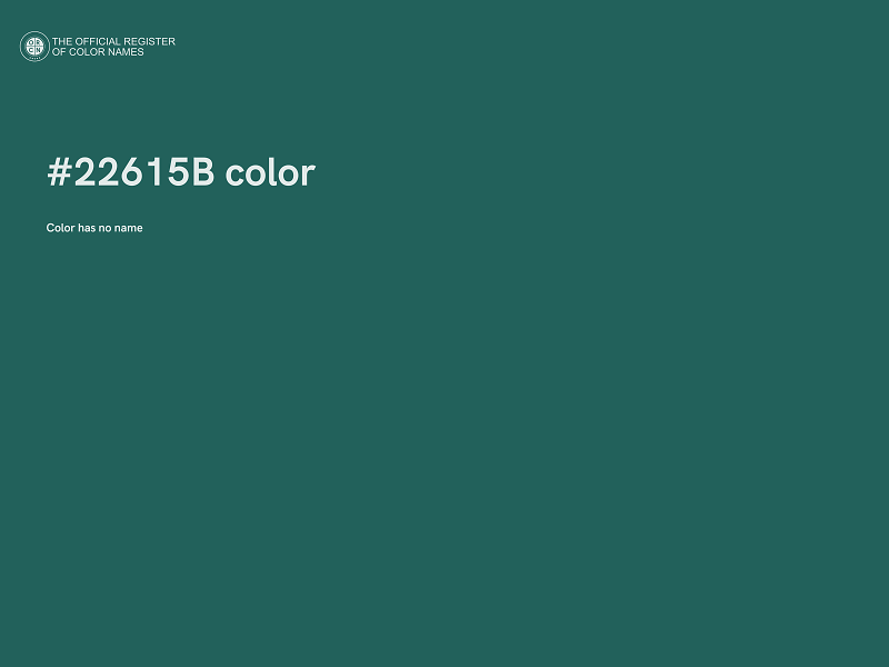 #22615B color image