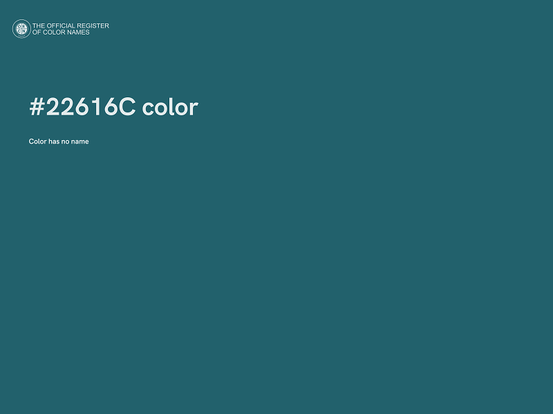 #22616C color image