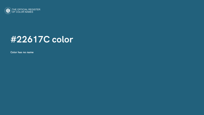 #22617C color image