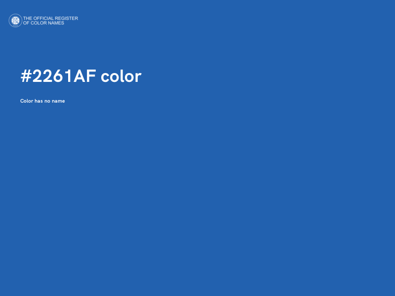 #2261AF color image