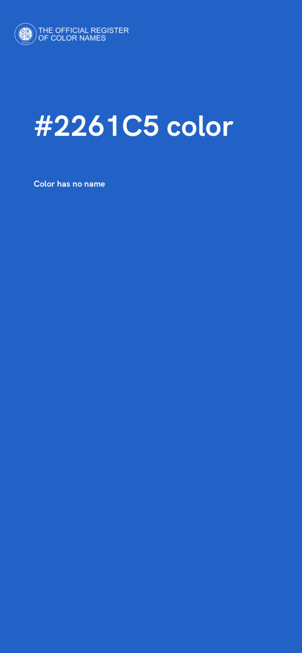 #2261C5 color image