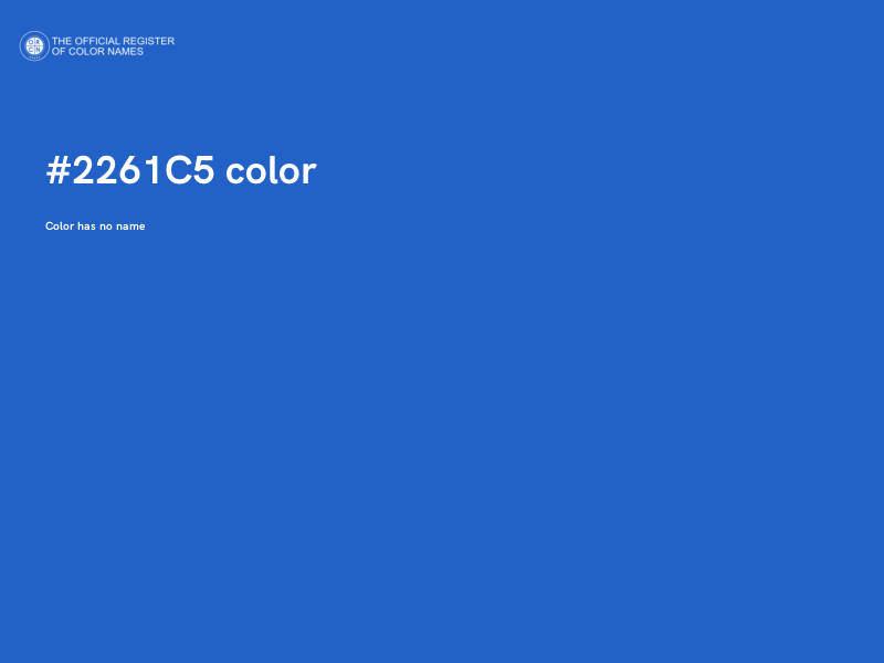 #2261C5 color image