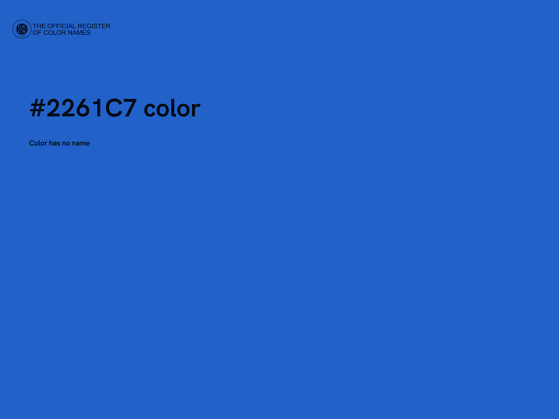 #2261C7 color image