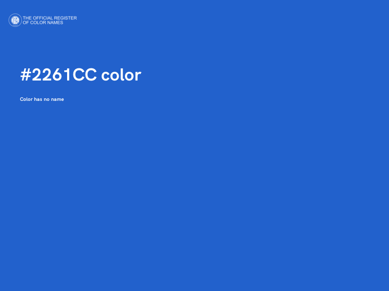 #2261CC color image