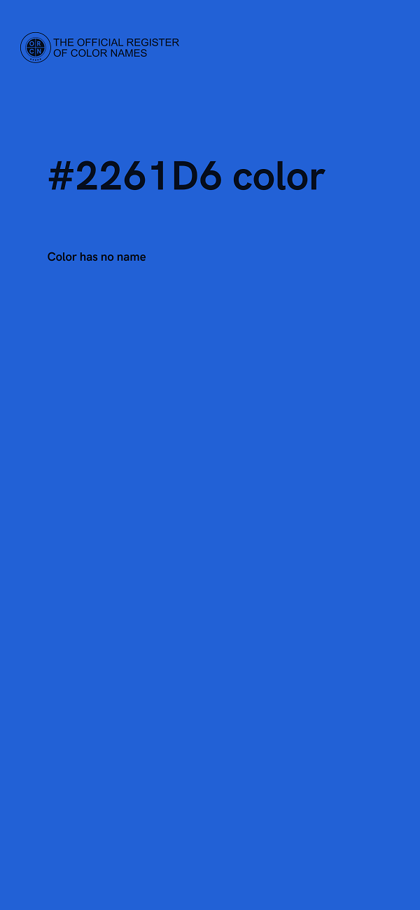 #2261D6 color image