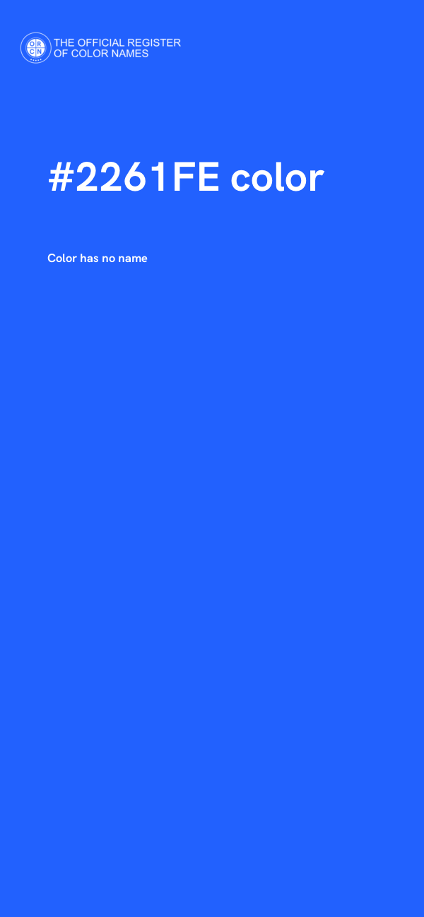 #2261FE color image