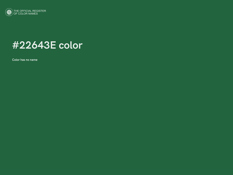 #22643E color image
