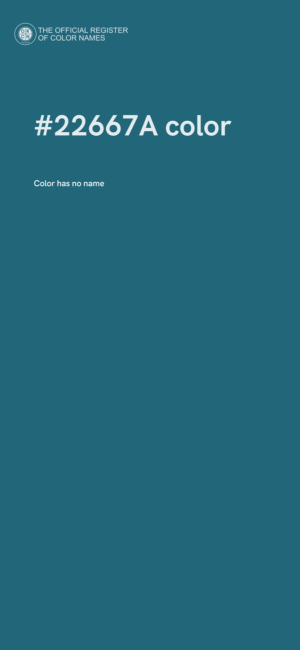 #22667A color image