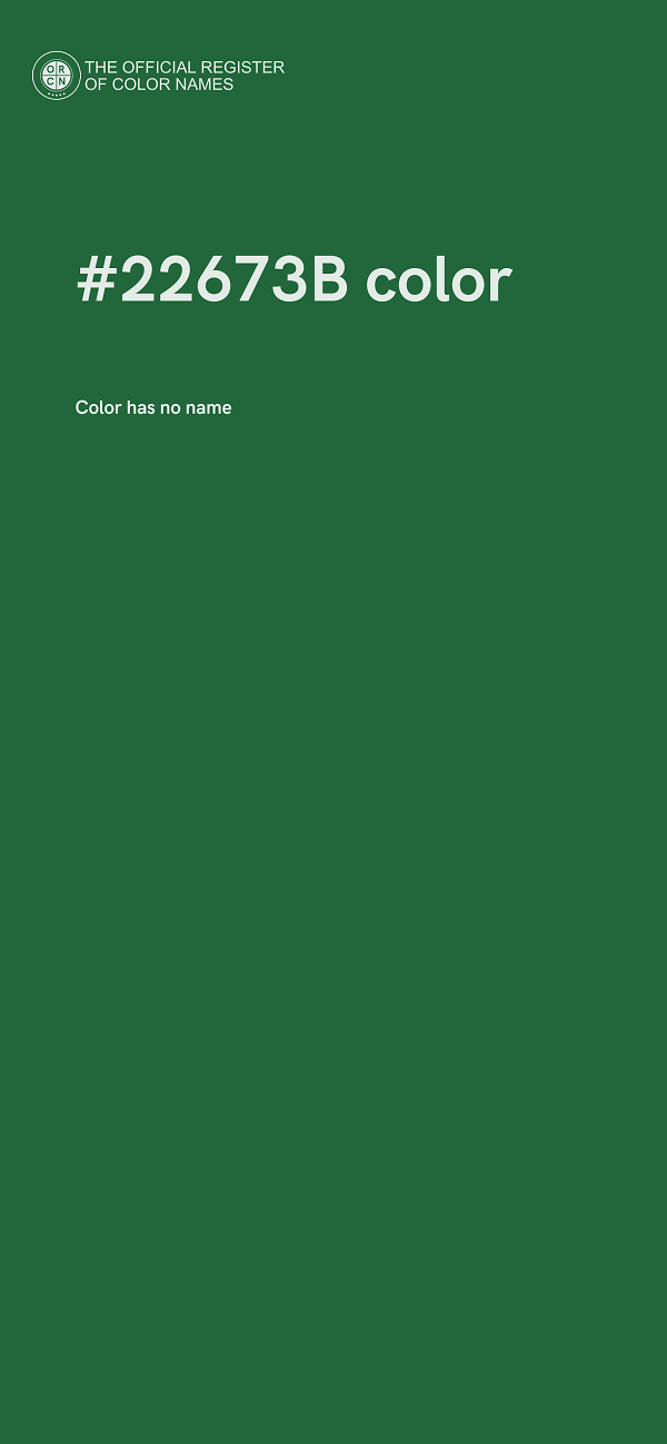 #22673B color image
