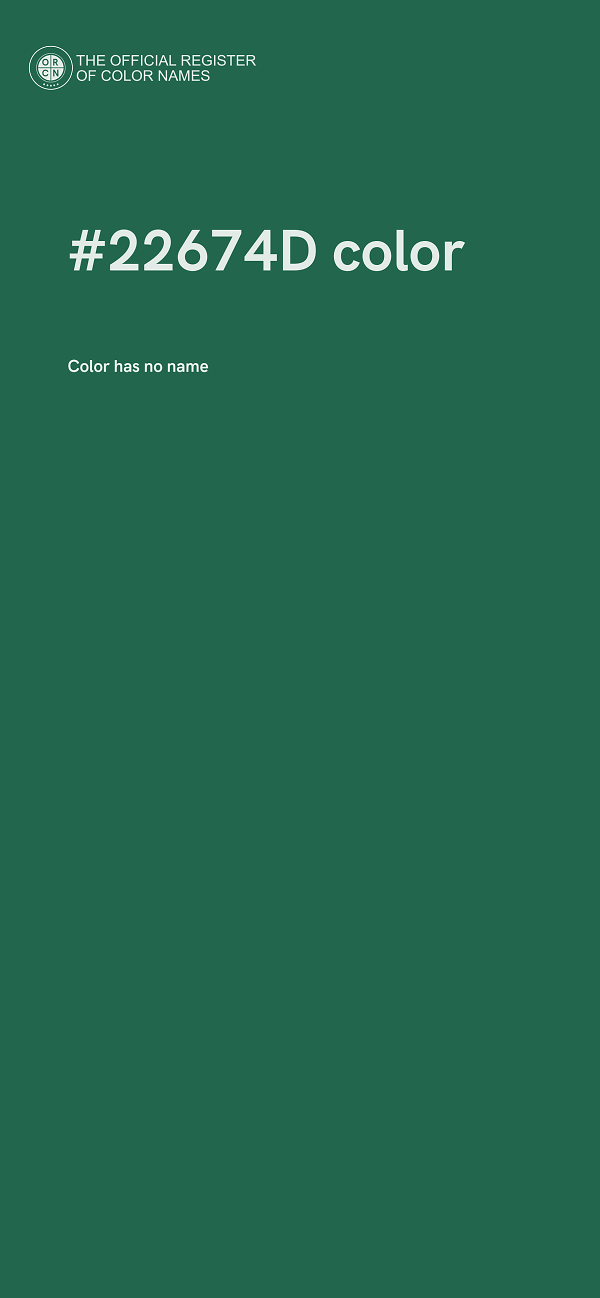 #22674D color image