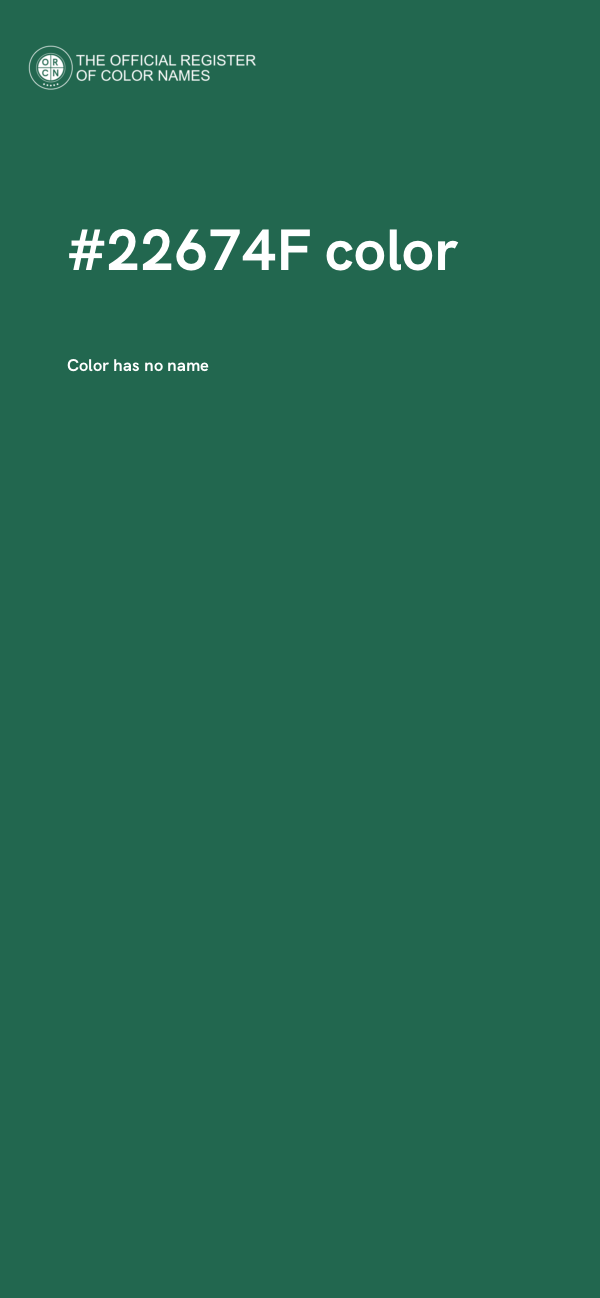 #22674F color image