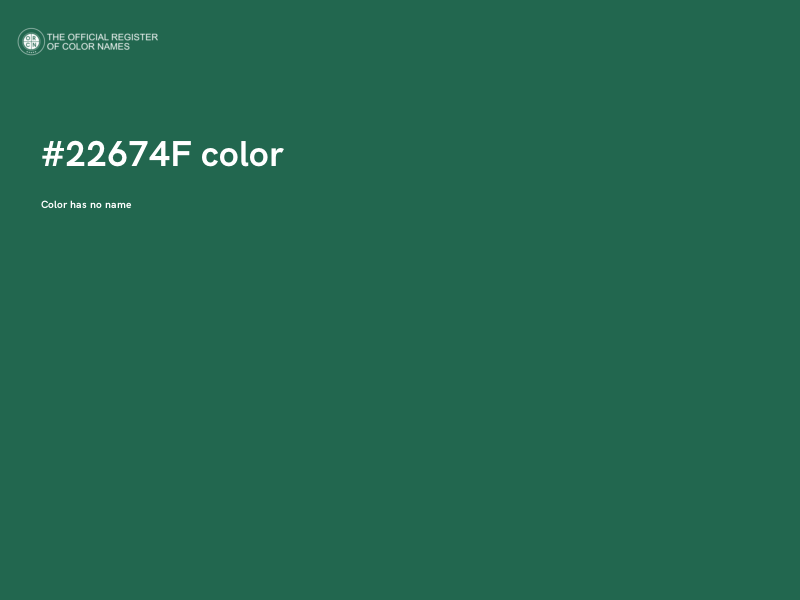 #22674F color image