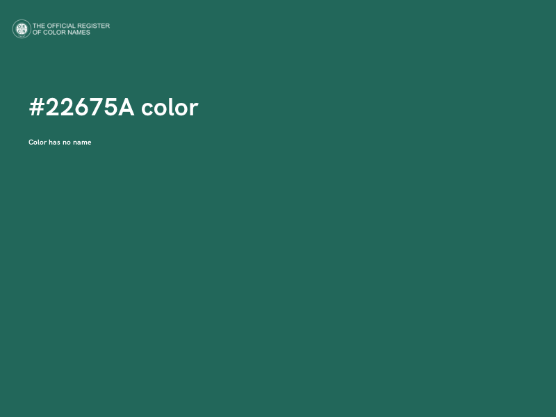 #22675A color image
