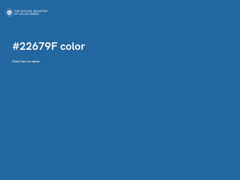 #22679F color image