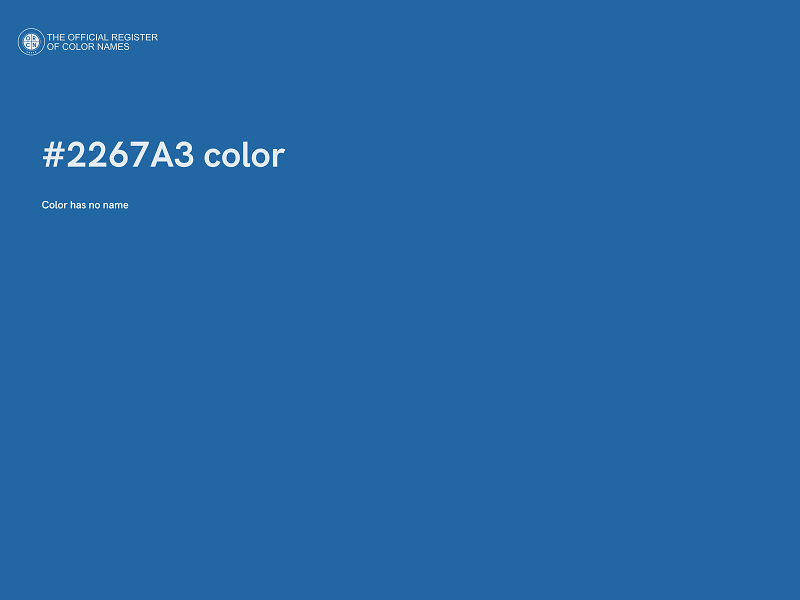 #2267A3 color image