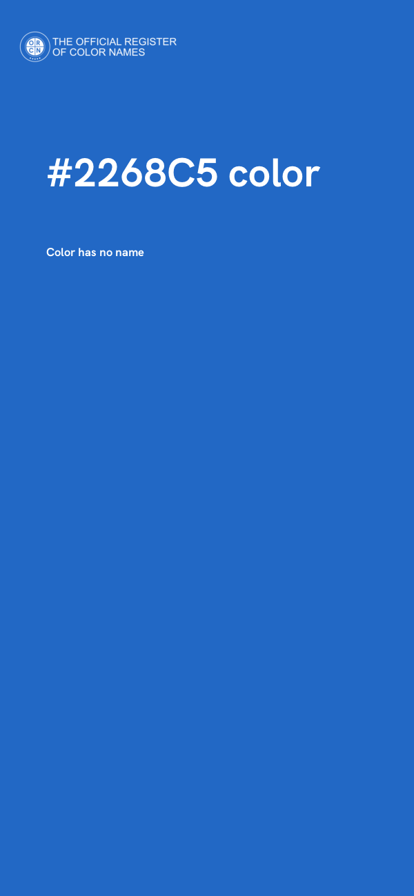 #2268C5 color image