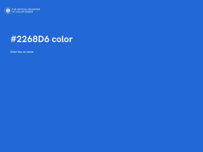#2268D6 color image