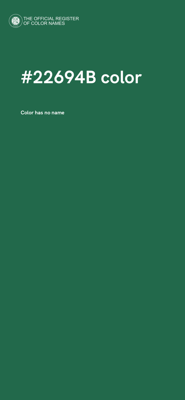 #22694B color image