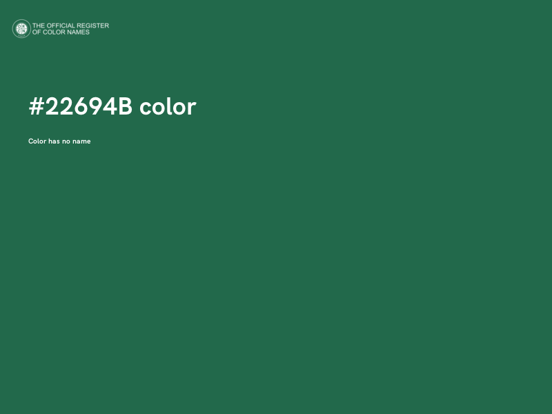 #22694B color image