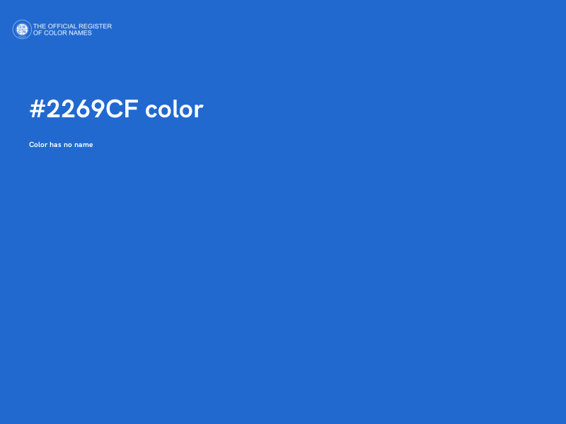 #2269CF color image