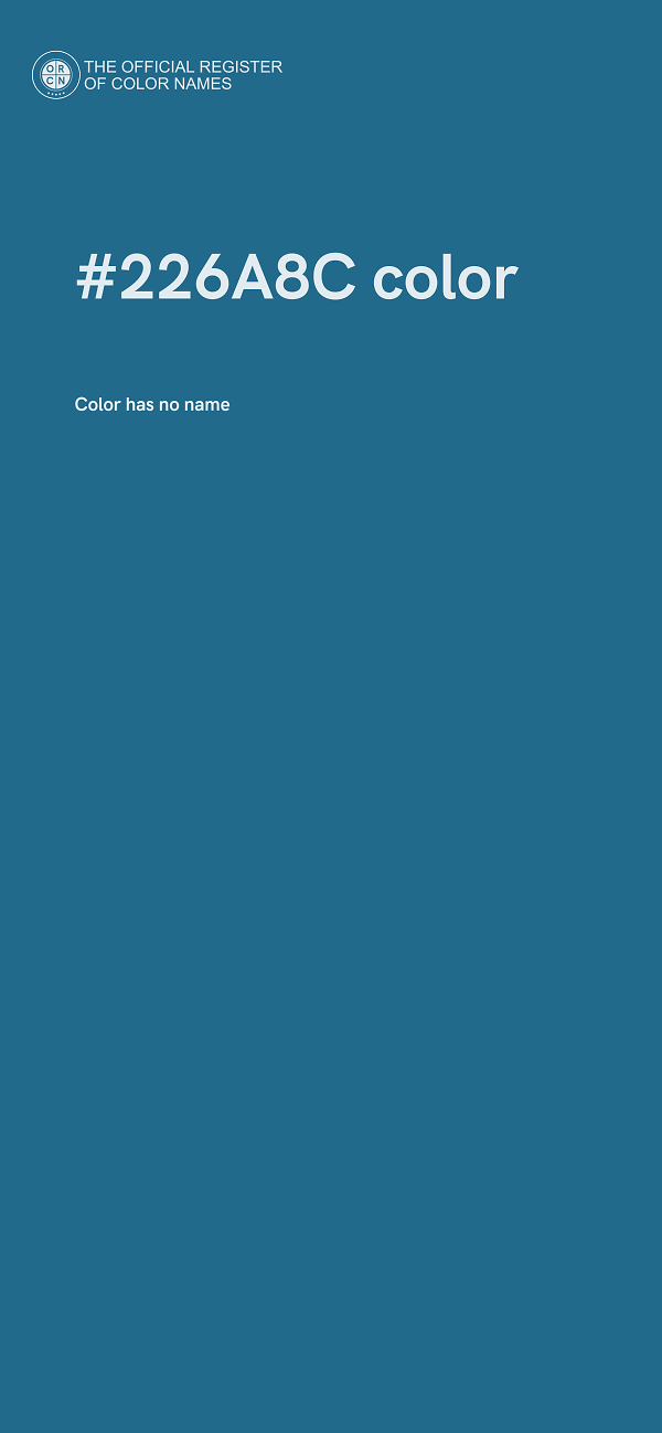 #226A8C color image