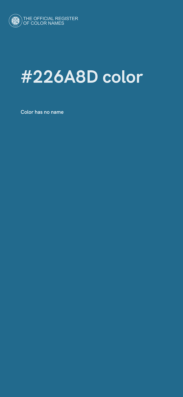 #226A8D color image