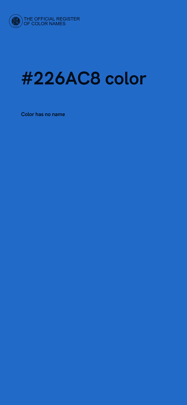 #226AC8 color image