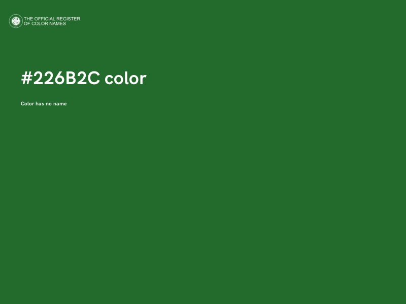#226B2C color image