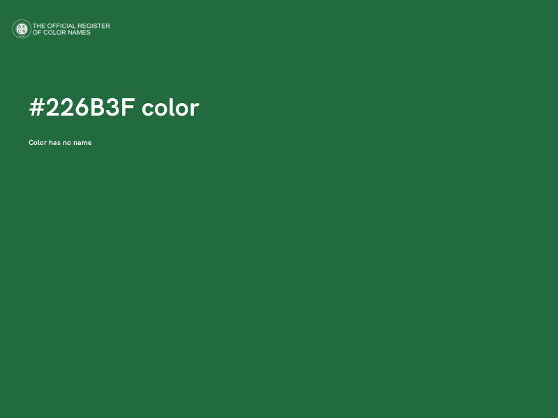 #226B3F color image
