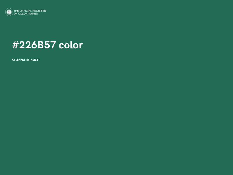 #226B57 color image