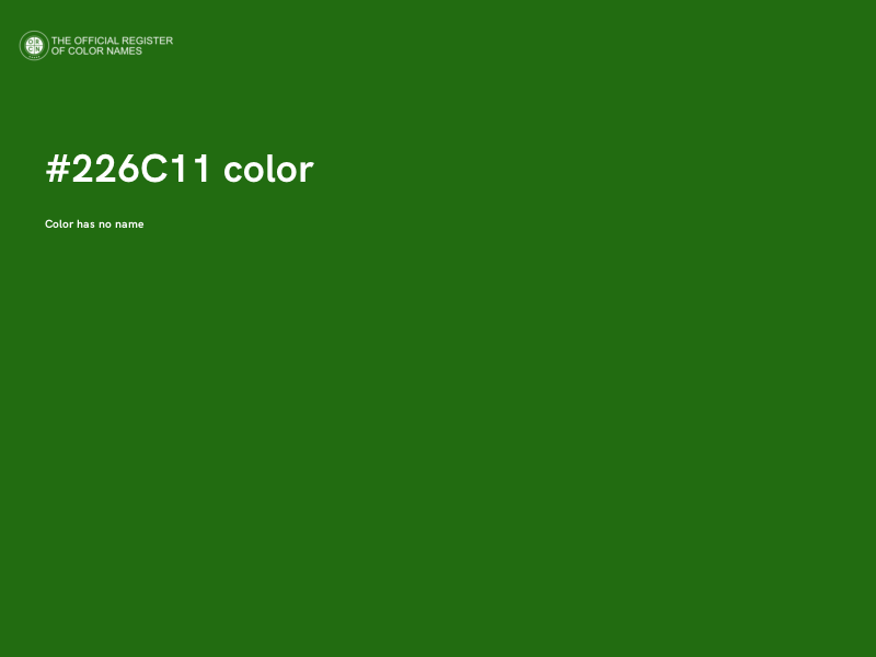 #226C11 color image