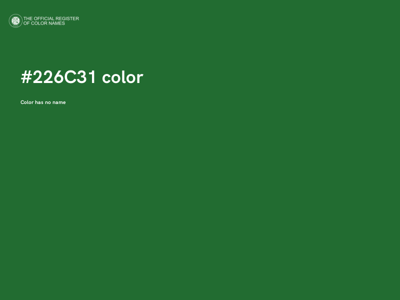 #226C31 color image