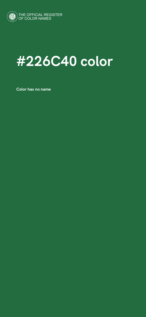 #226C40 color image