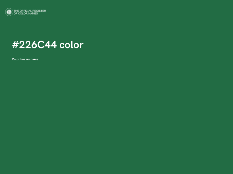 #226C44 color image