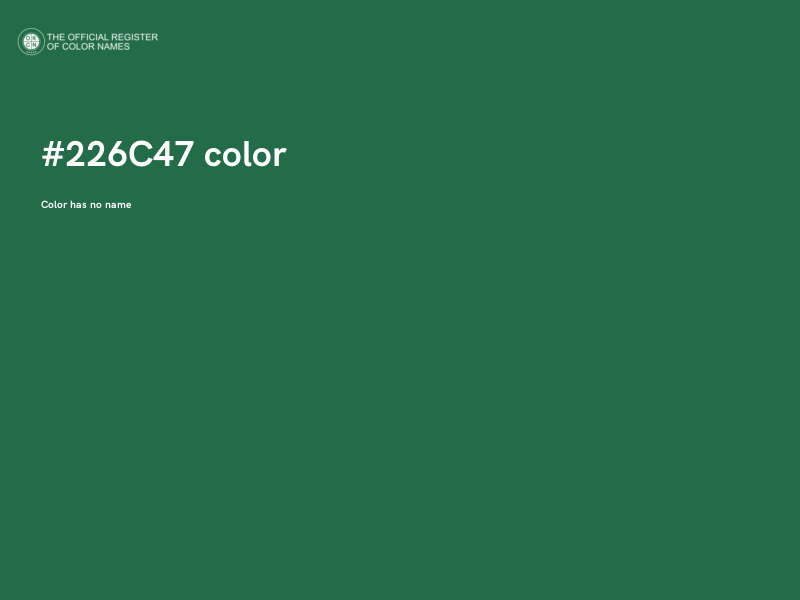 #226C47 color image